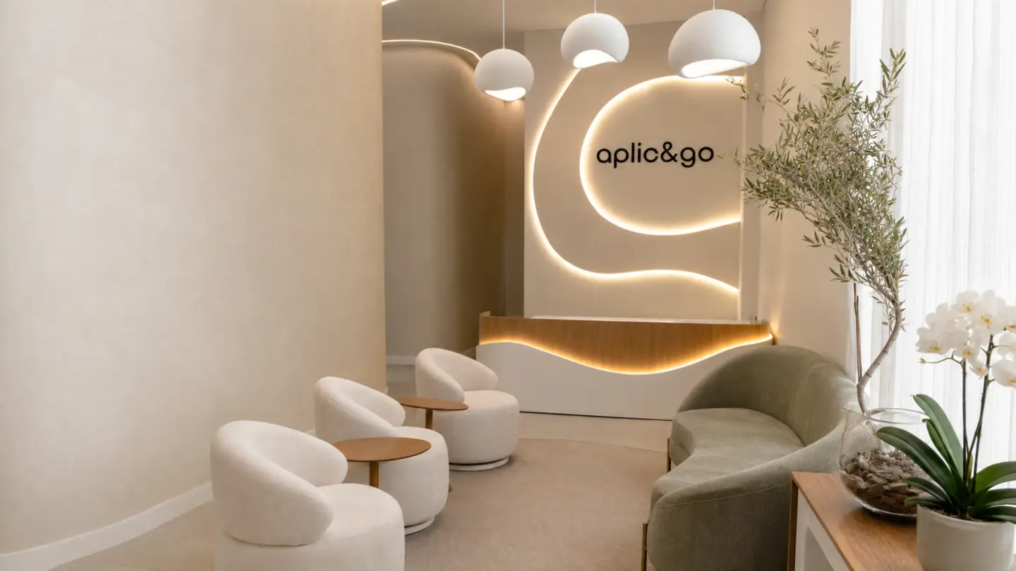 Recepção da clínica Aplic&Go